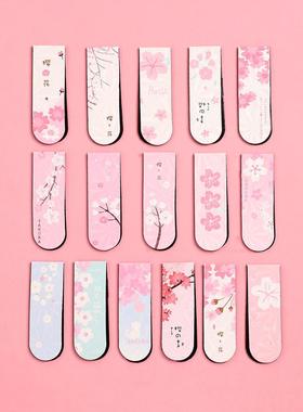 JIANW 6pcs/set Cute Cartoon magnet bookmark life fresh bookm