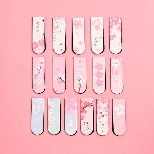 JIANW 6pcs/set Cute Cartoon magnet bookmark life fresh bookm