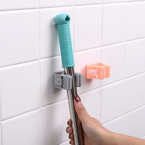 Wall Mounted Mop Holder Home Mop Broom Storage Rack