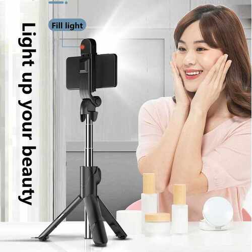 Wireless Bluetooth-compatible Selfie Stick tripod Foldable M