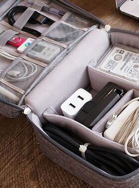 Multifunctional Cable Organizer Bag Waterproof USB Card