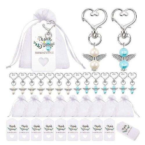 20pcs Angel Keychains Set Party Favors Metal Guardian Angel