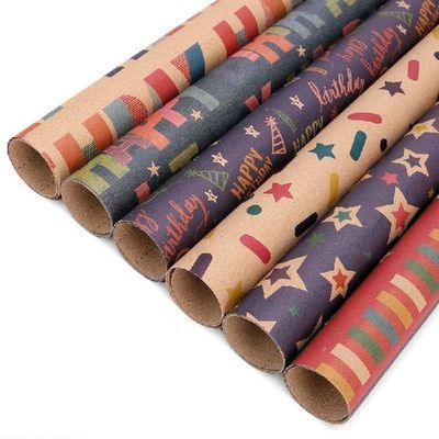 12 Sheet Birthday Wrapping Paper 6 Different Types Of Gift