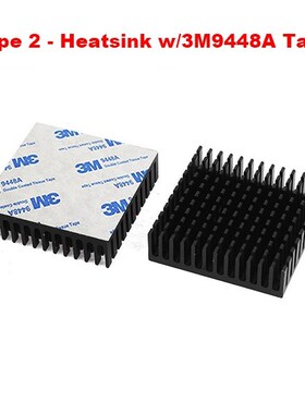 New 2 pcs Black 40x40x11mm Aluminum Heat Sink Radiator Heats