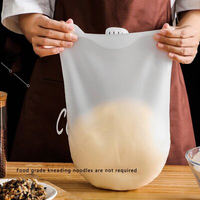Kneading Dough Bag Silicone Flour Mixer Bag Versatile Dough