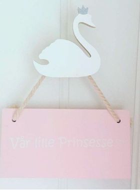 Cute Swan Kayu Pakaian Kait Gantungan Dinding Dekorasi Anak