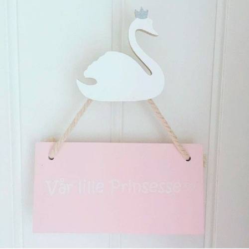 Cute Swan Kayu Pakaian Kait Gantungan Dinding Dekorasi Anak
