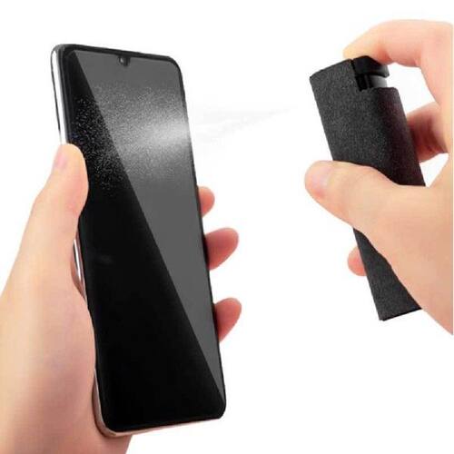2 In 1 Portable Phone Screen Cleaner Microfiber Cloth Set
