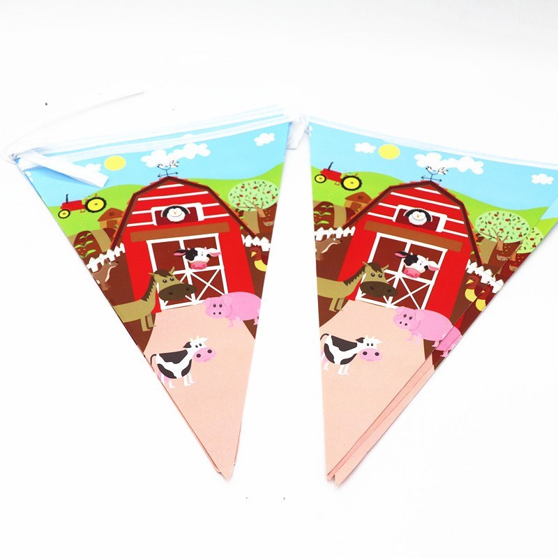 1set Farm Animals cow pig Birthday Themed party decor Table