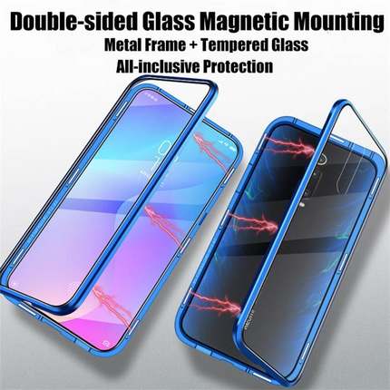 Double Sided Magnetic Metal Case Redmi Note 9 9S 8T 8 7 K20