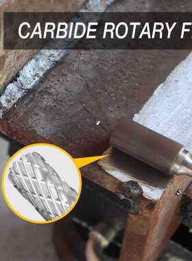 5pcs 6x10mm Tungsten Carbide Burrs Carving Bit Double Cutter