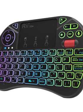 Rii X8+ RGB 2.4G Wireless Keyboard with Touchpad Voice Searc