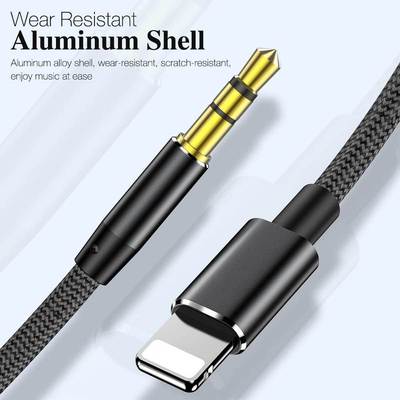 1.2m Audio AUX Cable for Lightning to 3.5mm Male HIFI Outpu