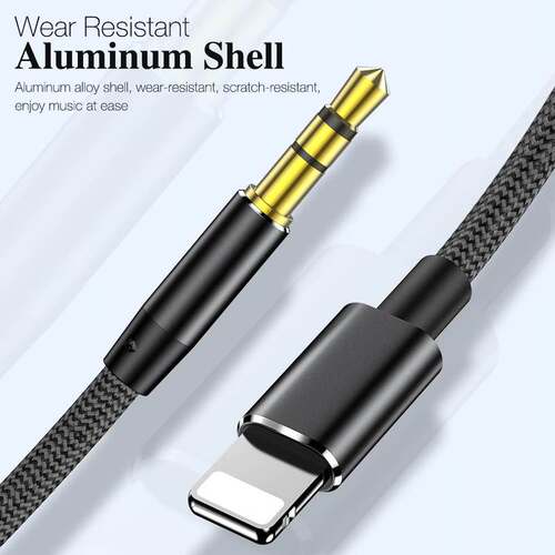 1.2m Audio AUX Cable for Lightning to 3.5mm Male HIFI Outpu