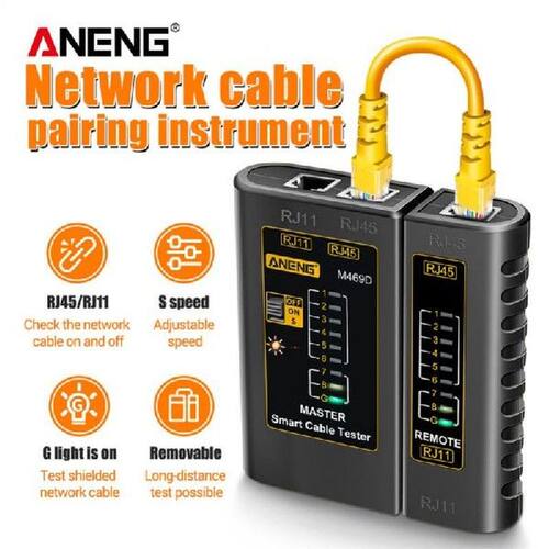 ANENG M469D RJ45 Cable Lan Tester Network Cable Tester RJ11