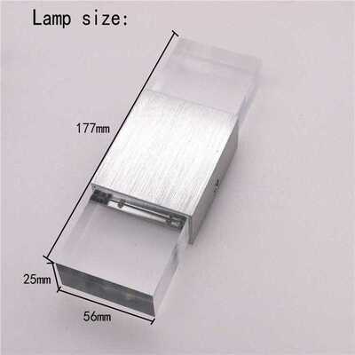 Modern Style 2W/ 6W Square Alunum LED Wall Lamp Light Acryli