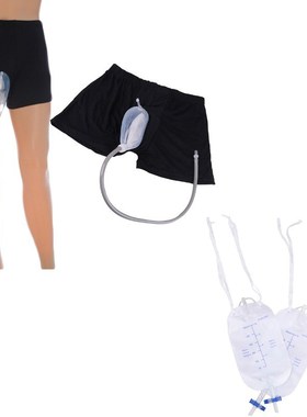 Urine Bag Reusable Male Urinal Bag Silicone Urine Funnel Pee