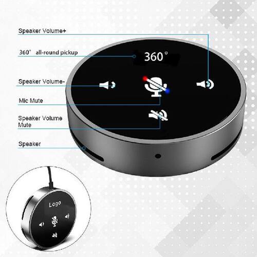 USB Omni-directional Condenser Microphone Mic for Meeting