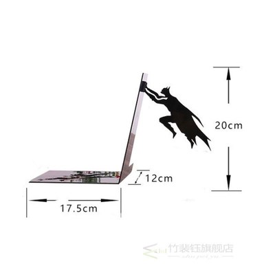 Creative DC Superman Batman Metal Desk Stands Bookend Holder
