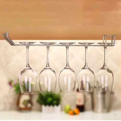 27cm/34cm Stainless Steel Wine Glass Rack Stemware Holder Ha