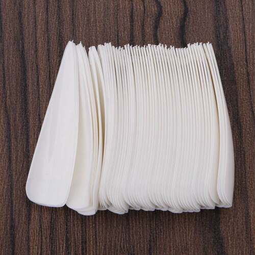 500 Pcs Sharp Long False Nail Art Tips Acrylic Salon White N