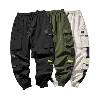 New Joggers Cargo Pants for Men Casual Hip Hop Pocket Male T