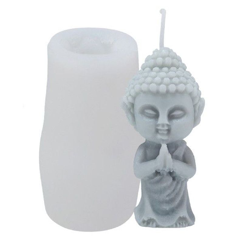 Buddha Soap Mold Silicone Scented Candles Making Mould DIY