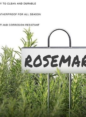 24Pcs Stainless Steel Sign Markers Plant Nameplate Labels