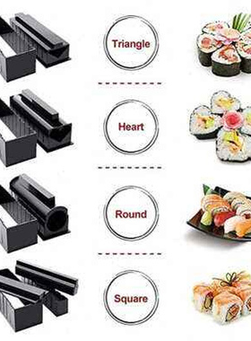 10 PCSSet Sushi Maker Equipment Kit,Japanese Rice Cake Ball