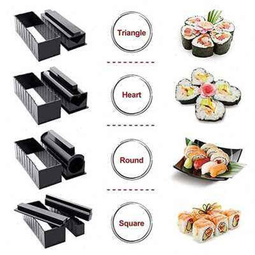 10 PCSSet Sushi Maker Equipment Kit,Japanese Rice Cake Ball