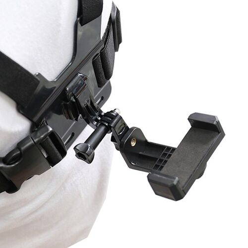 Adjustable Phone Holder with Gopro Chest Belt/ Head Strap f