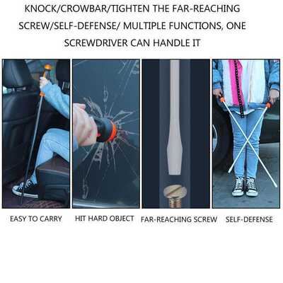 19-42 Inch Flat Head Screwdriver Tool Extra Long Screwdriver