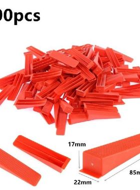 100pcs Plastic Ceramic Tile Leveling System  Red Wedges