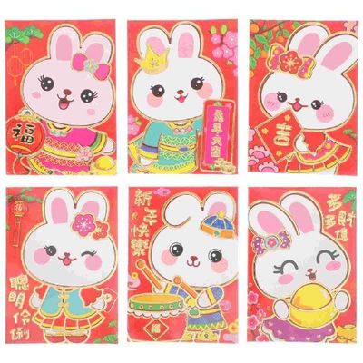 Red Envelopes Year Chinese Money New Envelope Rabbit