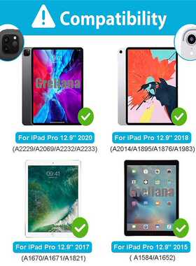 For iPad 2018 Pro 12.9 Case 360 Degree Rotating Stand Cover