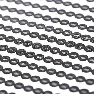 black round 0.25 cm Fragile warranty sticker shall be null a
