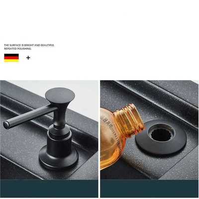 Black soap dispenser kitchen sink dispenser detergent bottle
