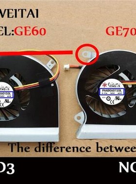 PAAD06015SL Fan MSI GE62 GE72 PE60 PE70 GL62 N303 N302 GE60