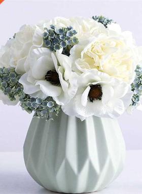 NEW Nordic peony bouquet anemone wedding bridal bouquet silk