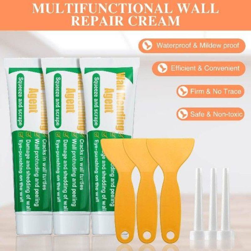 3Pcs 100g Wall Filler Wall Agent Kit Plaster Scratch Filler