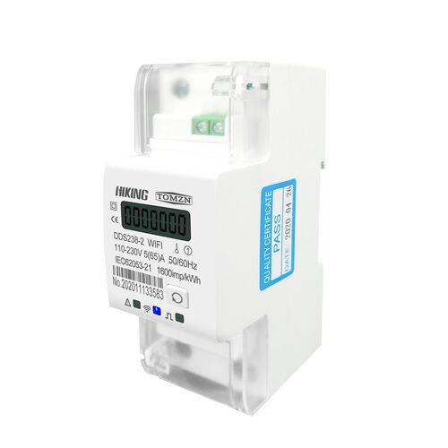 Tuya Single Phase 65A Din Rail WIFI Smart Energy Meter timer