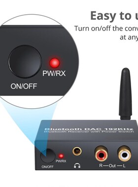 PROZOR DAC Digital to Analog Audio Converter with Bluetooth