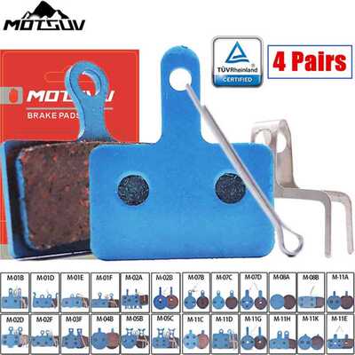 4 Pairs Bicycle Anti-frost copper fiber wire Disc Brake Pads