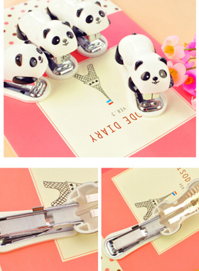 1Pcs office school supplies staionery  mini panda stapler