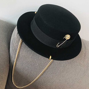 Fibonacci 2022 Fedora Hat Retro Wool Felt Hat Women European