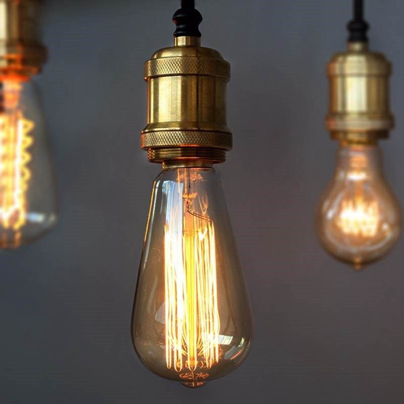 Vintage Edison Bulb E27 Incandescent Light Retro Lamp 60W Tu - 实物图