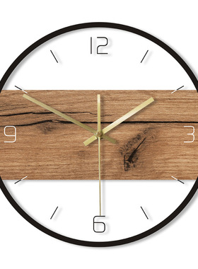 Old Wood Pattern Texture Acrylic Wall Clock Rustic Wood Cabi