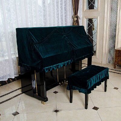 153*37*70 cm classical velvet upright piano cover dustproof