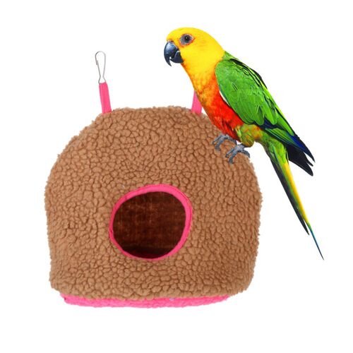 Bird Bed House Hut Hanging Cage Plush Bird Hamster Parrot