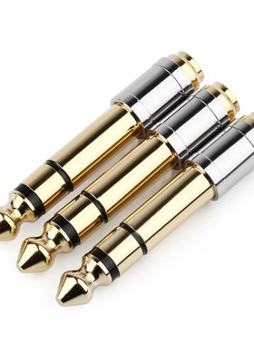 1PCS 6.35mm Male To 3.5mm Female Microphone Converter Stere